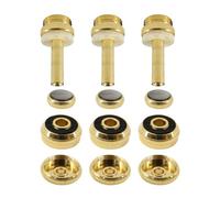 Healeved Juego de Accesorios para Trompeta Modelo Pequeño, 12 Piezas de Varillas y Botones Resistentes para Reparación de Válvulas, Piezas de Soporte Prácticas para Músicos de Banda
