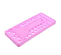 Healeved Juego de Moldes para Bálsamo Labial DIY Prueba de Derrames y Accesorio Práctico para Rellenar Bálsamo Labial Bandeja de Llenado Púrpura Espátula de Pp Acabado Fino