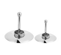 Healeved Juguetes Divertidos 2 Piezas para Loros de Metal Galvanizado Plata para Entrenamiento de Inteligencia y Actividad Física Diaria