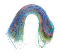 Healeved Kit de 400 Piezas de Cordones Plásticos Brillantes para Manualidades, Cuerda Flexible para Trenzado y Fabricación de Pulseras, Llaveros, Collares y Boondoggle