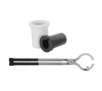 Healeved Kit de Fundición de Joyas con Crisol de Grafito 1 Kg Pinzas Pequeñas para Crisol y Funda de Cuarzo 1 Kg Herramientas para Refinación de Oro y Plata Resistente al Calor para