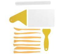 Healeved Kit de Herramientas para Modelar Arcilla Acrílico y Plástico, 11 Piezas para Formar y Alisar en Proyectos DIY de Escultura y Manualidades