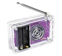 Healeved Kit de Radio para Hacer Uno Mismo Fm Circuito de Frecuencia Modulada, Placa Electrónica, Carcasa Incluida, Juego de Soldadura DIY para Aprender Electrónica y Proyectos Stem