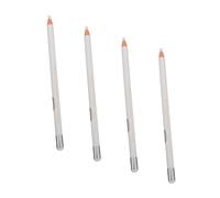 Healeved Lápiz Delineador de Ojos Blanco 4 Piezas Herramienta Cosmética Multiusos Resistente al Agua Sudor Accesorio de Maquillaje para Mujeres para
