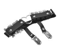 Healeved Liga De Encaje Para Novia Punk Forma De Color Negro Para Decoración De Piernas Boda o Fiesta De Graduación Accesorio De Disfraz De Mujer