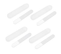 Healeved Limas de Uñas de Vidrio Nano 4 Juegos Cabezal Redondo para Manicura Profesional y Limar Bordes para Eliminar Irregularidades