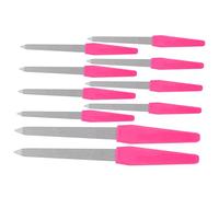 Healeved Limas De Uñas Profesionales Doble Cara Acero Inoxidable 10 Unidades 15,2 Cm Portátiles Hombres y Mujeres Manicura Salón Viaje