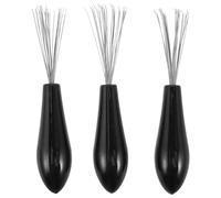 Healeved Limpiador de cepillos de pelo (3 unidades): Rastrillo multifuncional para la limpieza de cepillos, para retirar y mantener las cerdas. Ligero y fácil de transportar.