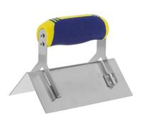 Healeved Llana de Esquina Exterior de Acero Inoxidable Plata Espátula para Esquinas de Pared Corte Preciso y Funcionamiento Suave para Acabado de Hormigón