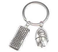 Healeved Llavero Creativo Colgante de Teclado y Ratón Diseño Único DIY Anillo Resistente para Llaves Bolso y Mochila Accesorio Decorativo para Obsequio Original