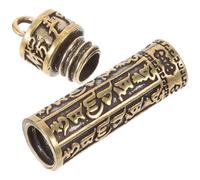 Healeved Llavero Mini Barril de Latón Vintage Colgante para Llaves y Coche Adorno Retro Multifuncional para Tarro Accesorio Hecho a Mano para Bolsos y Decoración Interior