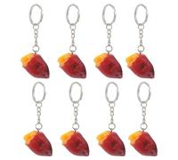 Healeved Llaveros Decorativos de PVC Forma de Batata Pack de 10 Piezas Colgantes Creativos para Bolsos y Mochilas Accesorios Portátiles para Fiestas y Eventos Modelo Realista y