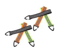 Healeved Llaveros Reflectantes de Seguridad 6 Pcs Tira Reflectante Deportiva Triángulo Colores Fluorescentes Verde Naranja y Negro para Ciclismo Correr y Senderismo