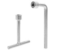 Healeved Llaves Obsequios para Tornillos Antirrobo de Cabeza Triangular en Acero Inoxidable Juego de 2 Piezas M8 Tipo L y T Herramienta Portátil para Desmontaje Seguro de Pernos de