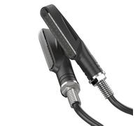 Healeved Luces de Señalización LED para Motocicleta 12v Juego de 2 Piezas Diseño Efecto Flujo Amarillo Material ABS Resistente Indicador de Dirección de Tamaño Reducido para Motos