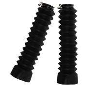 Healeved Manguito Amortiguador Delantero Protector de Silicona para Motocicleta y Horquilla Delantera Negro, Resistente al Aceite Lluvia,
