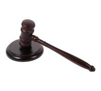 Healeved Martillo de Juez de Madera con Base Juego de Martillo de Sala de Audiencias para Subasta y Disfraz Mazo Ligero y Multifuncional para Accesorio de rol Judicial