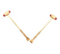 Healeved Martillo de Masaje Manual de Madera 2 Piezas Multifunción Rascador para Espalda y Cuerpo Portátil, Herramienta de Masaje para Aliviar Tensión Muscular en Casa, Oficina y Viajes