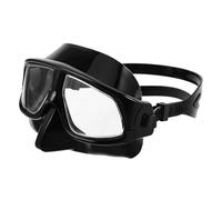 Healeved Máscara de Snorkel para Adultos Negra con Amplio Campo de Visión bajo Volumen y Sellado Antiefugas Correa Ajustable Kit de Buceo y para Playa y Vacaciones