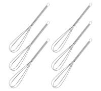 Healeved Mezclador de Crema Colorante para Cabello de Acero Inoxidable Juego de 7 Piezas Batidores Profesionales para Teñir Herramienta Práctica para Salón y Peluquería