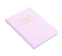 Healeved Mini Agenda 2026 Tamaño A7, Planificador Mensual y Semanal Compacto con Cubierta Pu Rosa Estrellada, Bloc de Notas Planificador Bolsillo Adecuado para Profesores y Organización