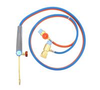 Healeved Mini Antorcha de Soldadura de Oxígeno y Gas Propano Tubo de 2 M Mango Ergonómico con Perilla Segura Resistente al Fuego y Anticongelante Adecuado para Trabajos de Precisión en