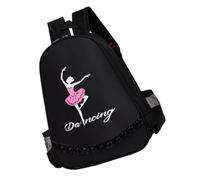 Healeved Mochila De Baile Mochila De Baile para Niñas Mochila De Jardín De Infantes Mochila para Niñas Mochila para Niñas Mochila De Bailarina Bolsa De Ballet Poliéster Negro Color