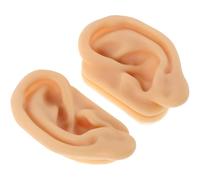 Healeved Modelo de Oído Simulado de Silicona Oreja Postiza para Practicar Perforación Uso Aula de Anatomía Modelo de Partes del Cuerpo Realista
