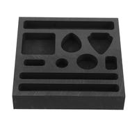 Healeved Molde de Grafito para Fundición de Metales Crisol Resistente Altas Temperaturas con Cavidades para Lingotes de Plata y Cobre Kit para Talleres y Coleccionistas de Monedas