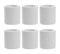 Healeved Moldura de Zócalo Autoadhesiva de PVC Blanca Efecto Madera Flexible y Pelable 5 CM X 5 M por Rollo 6 Rollos para Decoración de Paredes Rodapiés y Revestimientos en Hogar