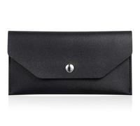 Healeved Monedero Cuero PU para Mujer Monedero Plano para Billetes sobre Reutilizable para Presupuestos