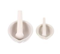 Healeved Morteros de Cerámica Diseño Simple, Fácil de Limpiar Juego de 2 Mano para Moler Medicamentos Adecuado para Cocina y Especias