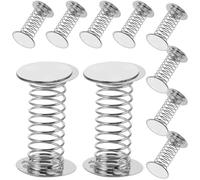 Healeved Muelles Metálicos con Base de Resorte Adhesiva de Doble Cara 4 CM 10 Unidades Soporte para Muñecos Cabezones Oscilantes Decoración y Manualidades para Escritorio y Coche