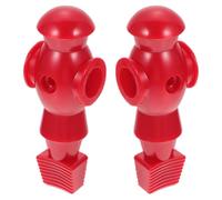 Healeved Muñecos de Futbolín 2 Piezas Rojo Brillante Accesorios para Mesa de Futbolín para Diversión Familiar y Juegos en Grupo Social