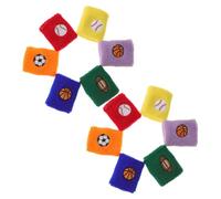 Healeved Muñequeras Deportivas Elásticas para 12 Piezas Diseño de Fútbol, Baloncesto y Béisbol, Soporte Transpirable y Absorbente de Sudor, Pulseras Cómodas para Actividades
