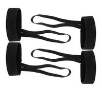 Healeved Muñequeras para Árbitros de Fútbol Ajustables Juego de 4 Piezas Negras Indicador de Árbitro para Partidos Banda Práctica Equipo de Fútbol para Eventos Deportivos