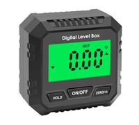 Healeved Nivel Digital Magnético Negro sin Burbuja ni Batería Inclinómetro Electrónico Digital Portátil para Medición Precisa de Ángulos en Construcción Carpintería y Automoción
