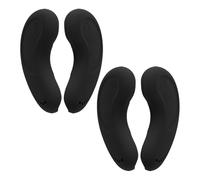 Healeved Orejeras protectoras para tinte de cabello Cubiertas de orejas para colorante de cabello Protector del oído Cubiertas de orejas de silicona Black