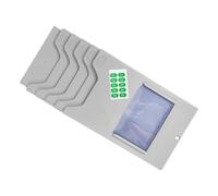 Healeved Organizador de Tarjetas de Pared 5 Bolsillos Estante Colgante para Almacén Tarjetero de Plástico Resistente para Gestión de Inventario Expositor de Materiales 2 Unidades