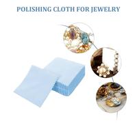 Healeved Paños para Pulir Joyas de Gamuza 8X8 CM 50 Unidades Toallitas Limpiadoras de Plata Reutilizables para Eliminar Deslustre y Proteger Joyas Relojes y Cubiertos