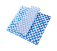 Healeved Papel para Hornear Azul Resistente Grasa para Alimentos Bbq y Dulces, Absorbente de Aceite, Tamaño Ajustable, Paquete de 100 Unidades para Forrar Cestas y Hornear