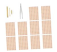 Healeved Parches para Puntos de Acupuntura Oreja y Sonda de Masaje Auricular, Kit 3 Piezas, Adhesivos Saludables, Tamaño Pequeño, para Cuidado del Oído y Relajación, Uso Portátil