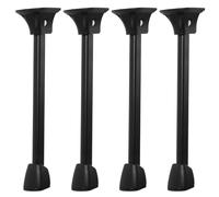 Healeved Patas de Mesa Plegables Metálicas 4 Piezas, Altura 200 MM, Acabado Durable, para Muebles de Comedor y Escritorio