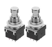 Healeved Pedal Interruptor de Pie para Guitarra 9 Pines 3dpt, 2 Unidades, Color Negro, Accesorio Compatible Pedales de Amplificador de Guitarra, Conmutador para Efectos en Color Aleatorio