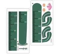 Healeved Pegatina de Crecimiento Infantil Forma de Cactus Verde, Autoadhesiva y Removible, Tabla de Altura, Decoración de Habitación Infantil, Medición Fácil y Reutilizable