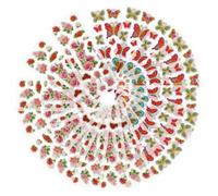 Healeved Pegatinas Infantiles 40 Hojas de Dibujos Animados 3d de Espuma Flores y Mariposas Fáciles de Despegar sin Dejar Rastro para Manualidades y Regalos