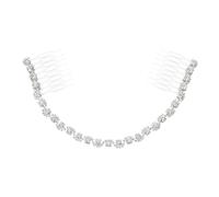 Healeved Peina De Novia Cadena Accesorio Cabello De Mujer Peina De Boda Cristales Para De Honor