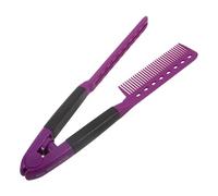 Healeved Peine Alisador Portátil Resistente al Calor para Cabello, Peine de Plástico Morado de Tamaño Medio para Peinar y Alisar sin Frizz, Herramienta Multifunción para Cuidado Diario y
