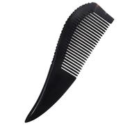 Healeved Peine de Cuerno Anticaída Hogar Peine Desenredante Ergonómico de 17-19 Cm Dientes Finos para Cuidado del Cabello y Peluquería