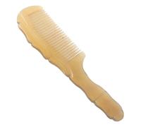 Healeved Peine De Cuerno Natural De Buey Peine De Cuerno Cabello Mango Ergonómico Doméstico Para Mujeres y Hombres